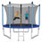 14 Feet Recreational Bounce Trampoline with Safety Net