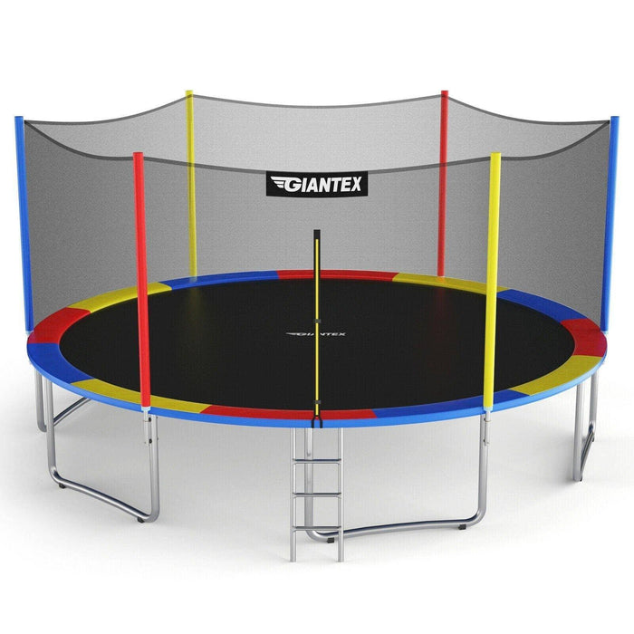 14 Ft Trampoline with Safety Enclosure Net and Ladder