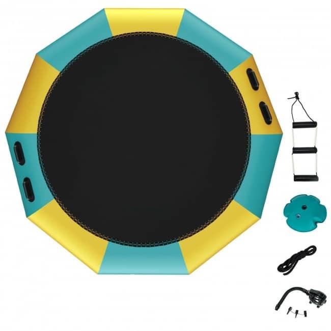 15 Feet Inflatable Splash Padded Water Bouncer Trampoline