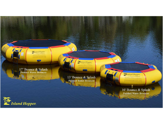 Island Hopper 10' Bounce-N-Splash Water Bouncer