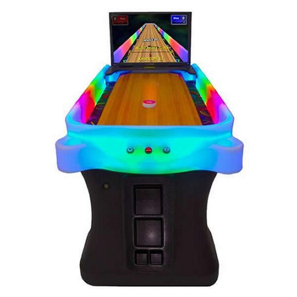 Arachnid Spider 360 Disc Glo Shuffleboard Bowling Home Arcade Game