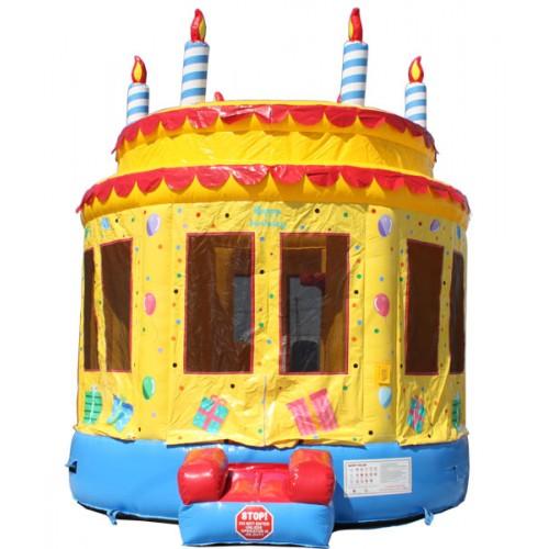 15' Birthday Cake Commercial Bounce House