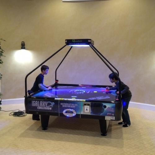 Barron Galaxy Collision QuadAir 4 Player Coin Op Air Hockey Table