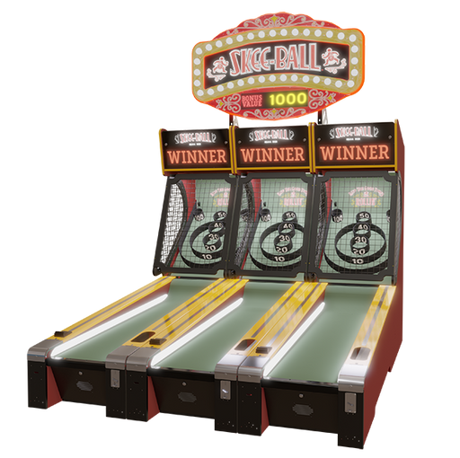 Skee Ball Classic Alley 10' Bowler Coin Op Redemption Game