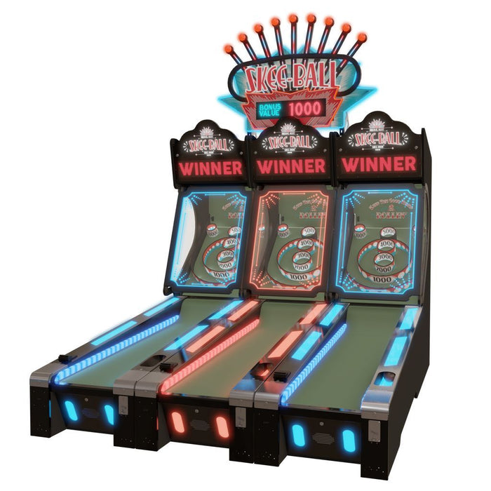 Skee-Ball Glow Alley 10' Bowler Home Redemption Game