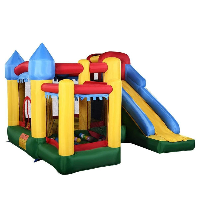 Inflatable Bounce House with Balls and Super Slide