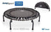 JumpSport 550F PRO | Folding Fitness Trampoline | Easy Transport | Professionals Choice | No-Tip Arched Legs