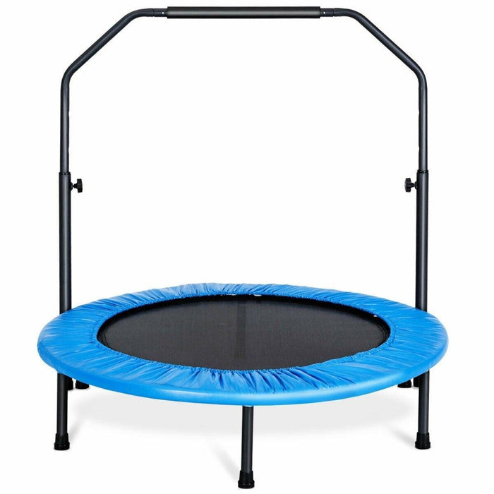 Mini Rebounder Trampoline with Adjustable Hand Rail