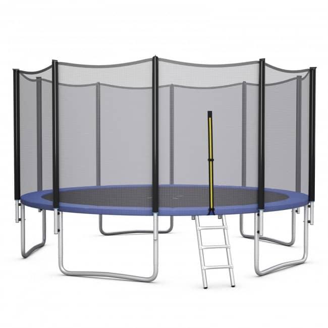 Outdoor Trampoline Bounce Combo with Safety Closure Net Ladder