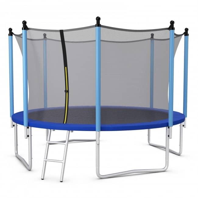 Outdoor Trampoline with Safety Closure Net