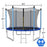 Outdoor Trampoline with Safety Closure Net