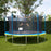 Trujump 15' Round Backyard Trampoline with Safety Enclosure